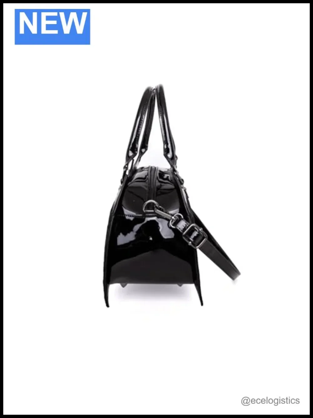 Bat Shaped Faux Leather Velvet Handbag Gothic Purse with Metal Embellishments